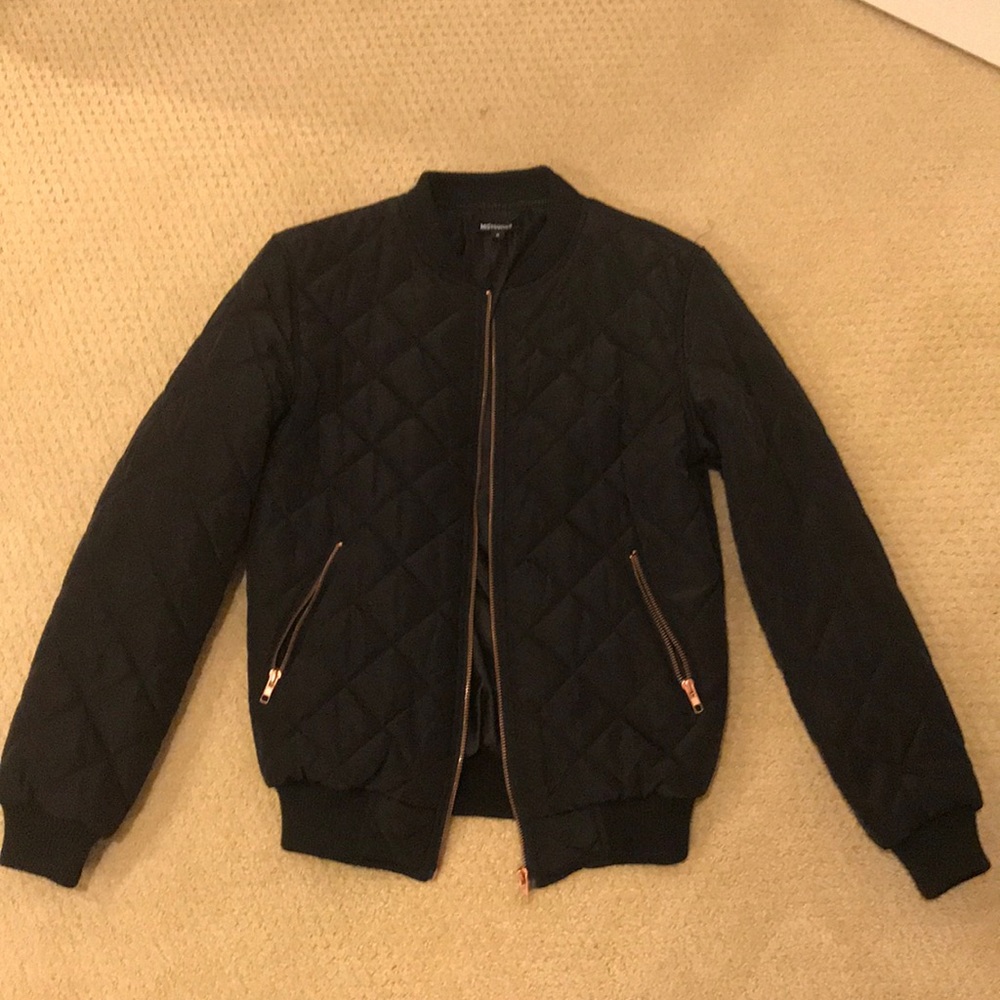 Missguided Quilted Bomber Jacket